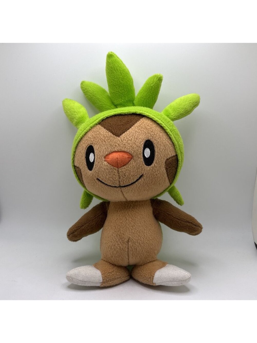Pokemon CHESPIN Brown & Green Plush Stuffed Toy 9" Tomy 2015